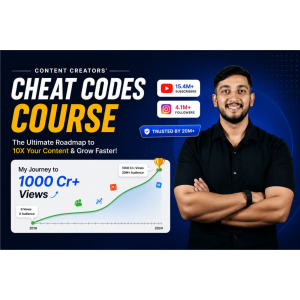 Content Creators Cheat Codes Course By Professor Of How Kishor Naruka