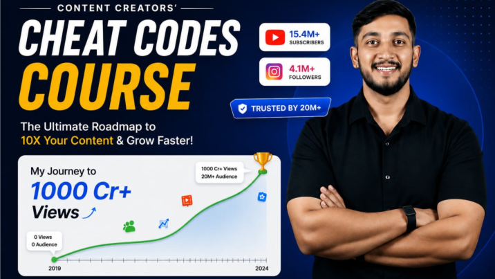 Content Creators Cheat Codes Course By Professor Of How Kishor Naruka